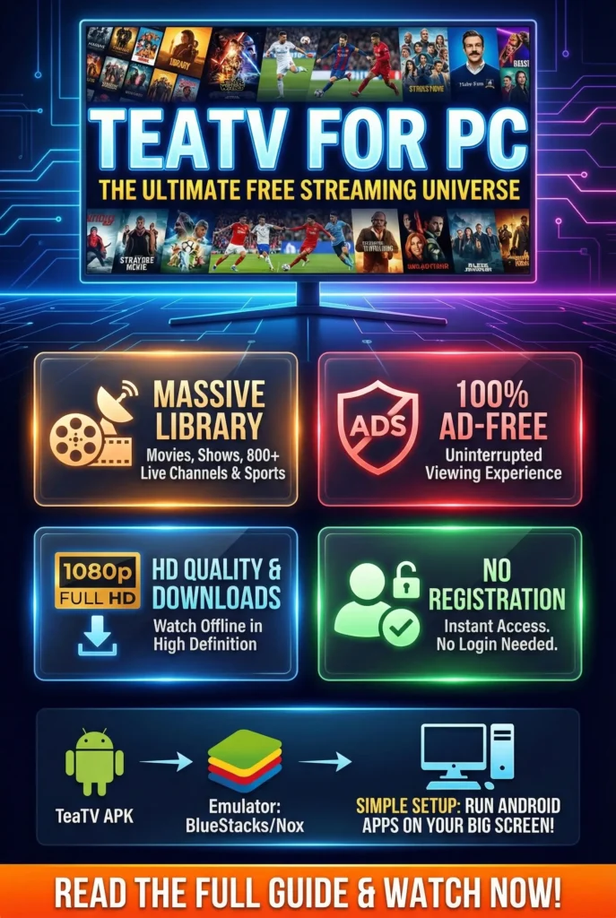 Download TeaTV for PC – Free for Windows & macOS