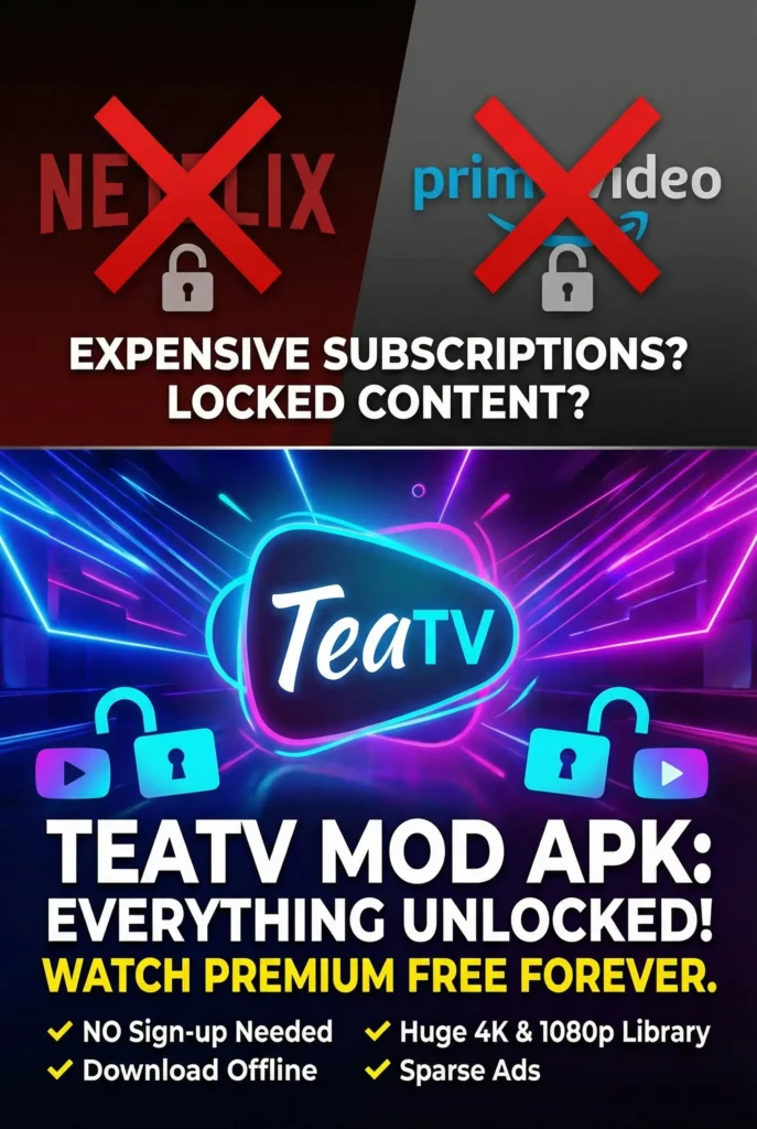 Latest Version TeaTV Mod APK v11.1.4r (Premium, No ads)