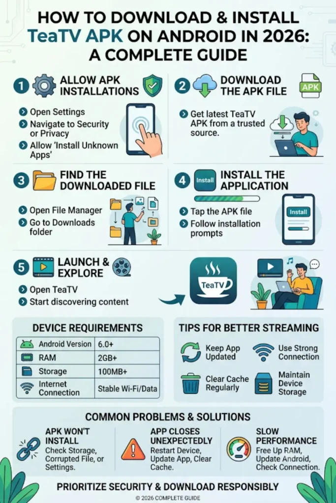 How to Download TeaTV APK on Android in 2026 – Complete Installation Guide